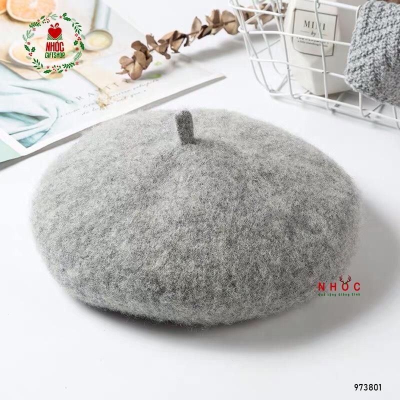 Nón nỉ bánh tiêu - Xám - 14001