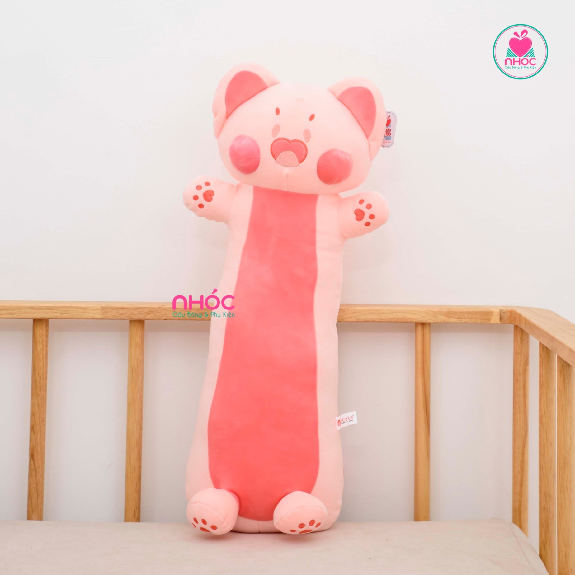Gối ôm Mèo Dudu lông mịn TC - Hồng - 90380