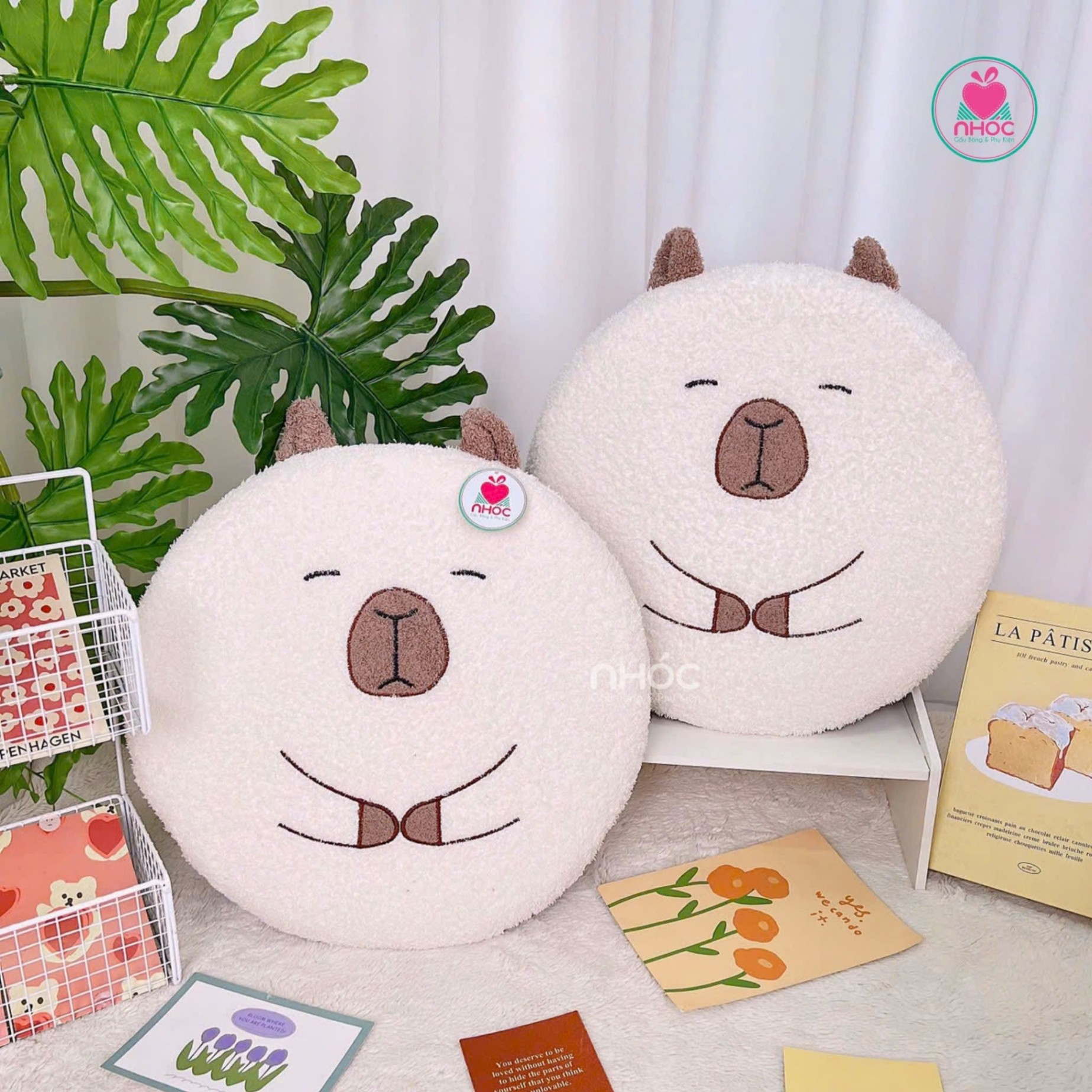 Gối tựa lưng CSN Capybara - Trắng - 24001