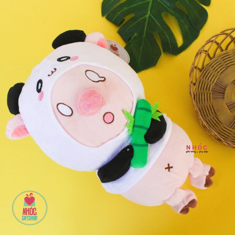 Thú bông Heo áo choàng thú - gấu Panda - 25110