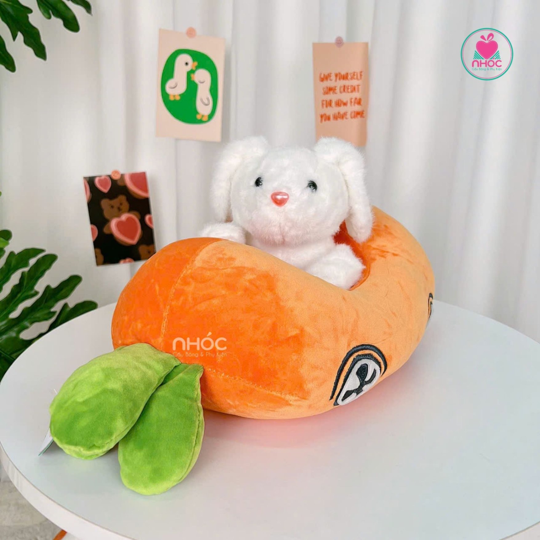 Thú bông Thỏ Cosplay cà rốt - Cam - 40320