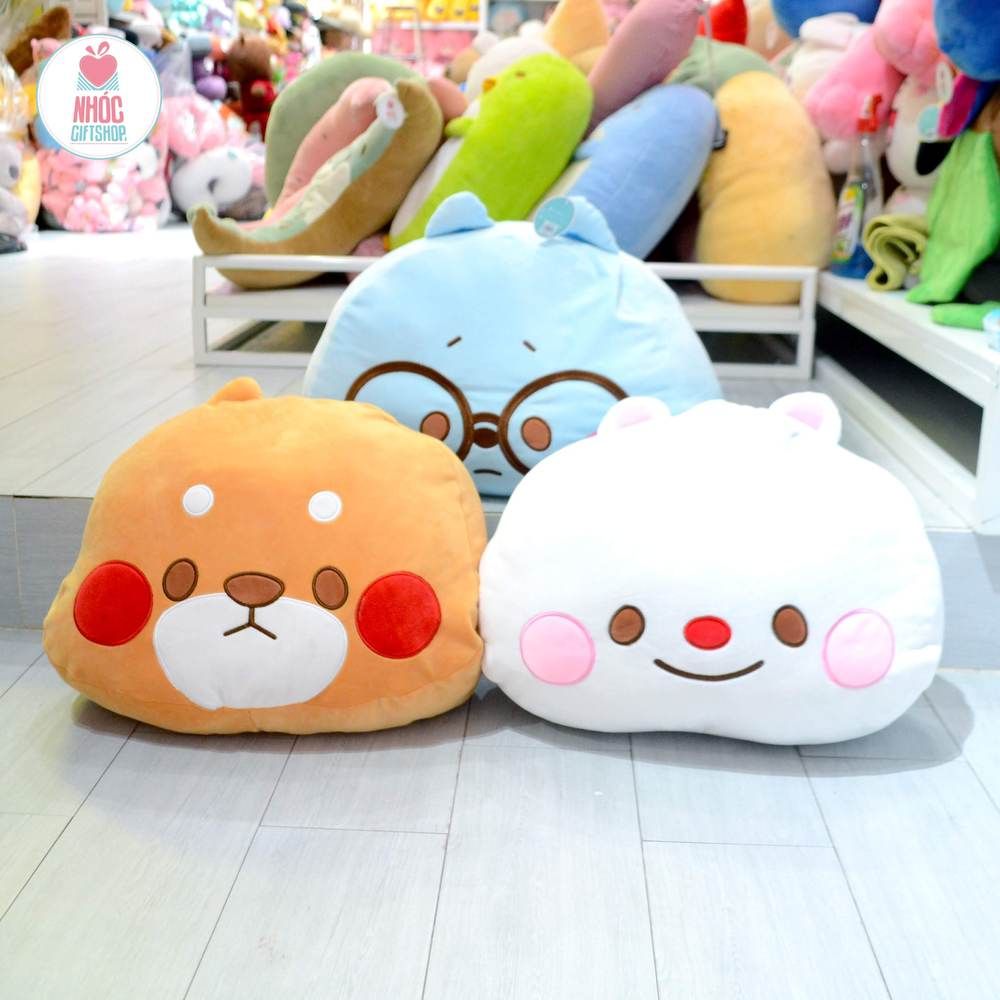 Gối bông đầu Tonton lông mịn - Trắng - 50240