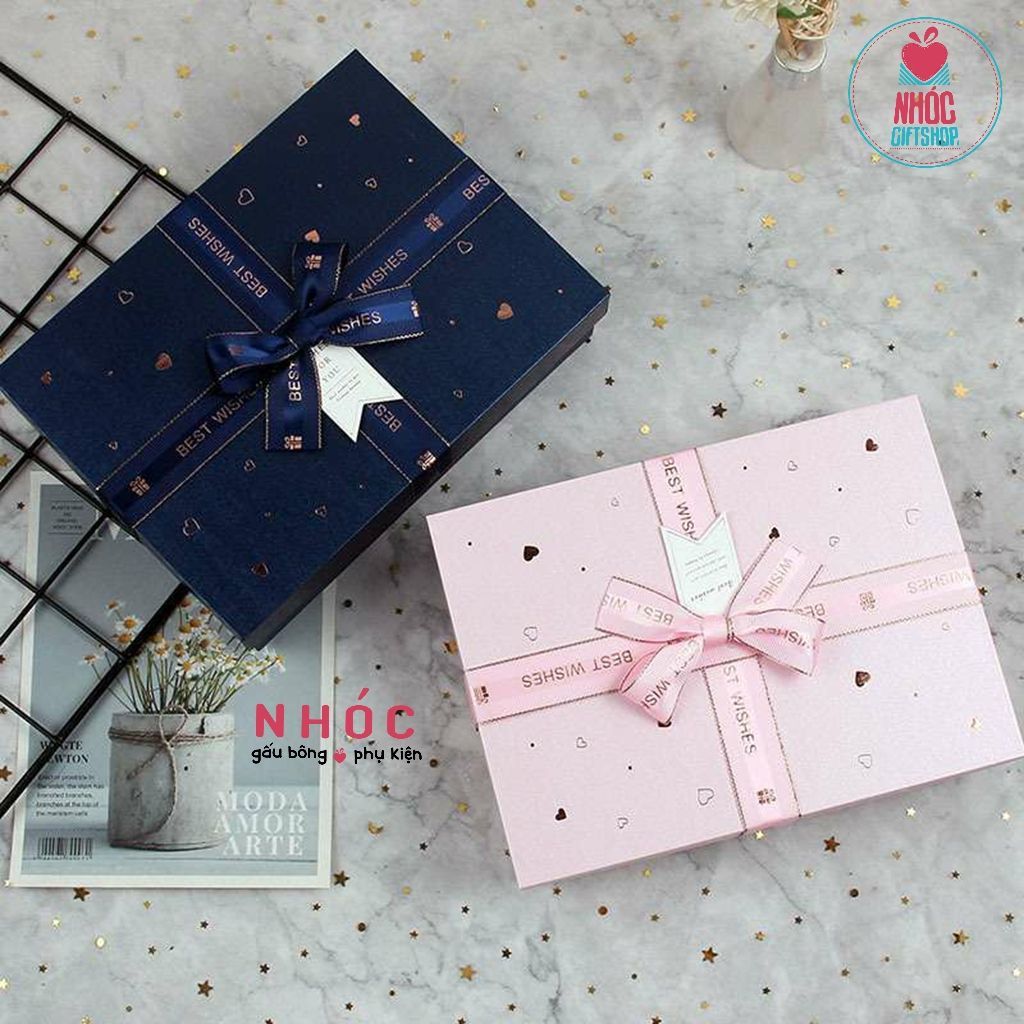 Hộp quà chữ nhật Hàn quốc bộ - CN06