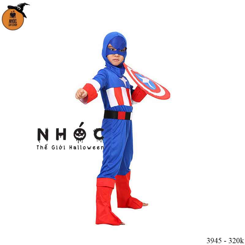 Bộ đồ bay TE Captain american vải thun - Size L - 32001