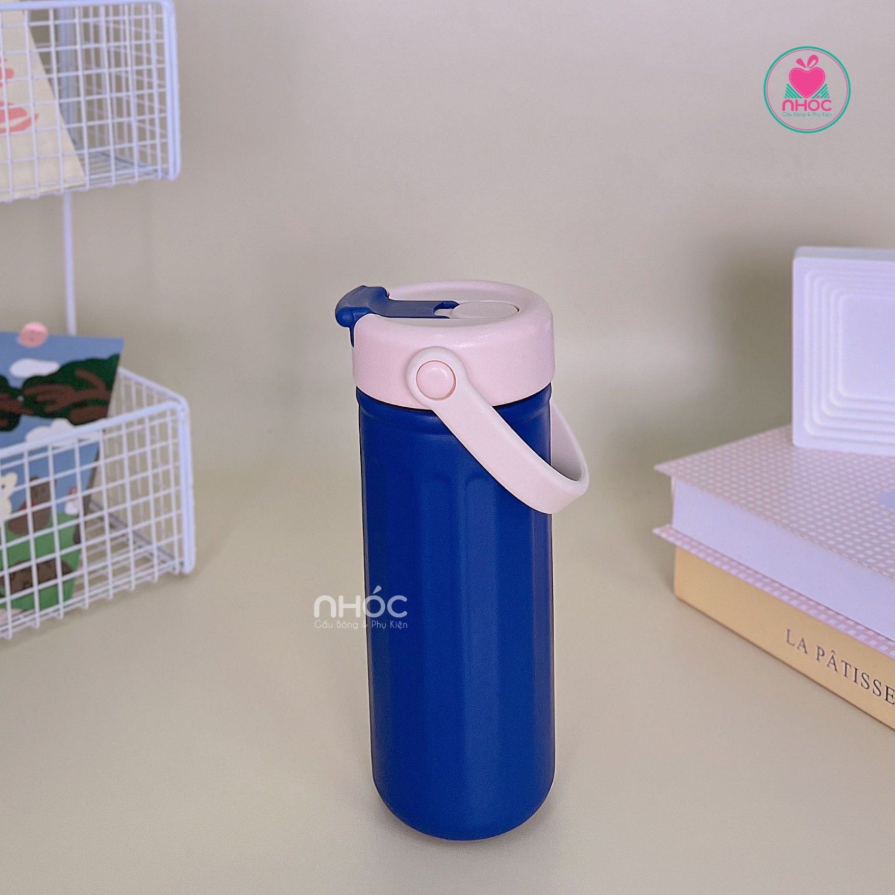 Ly giữ nhiệt Coffee trơn - Xanh dương - 500210
