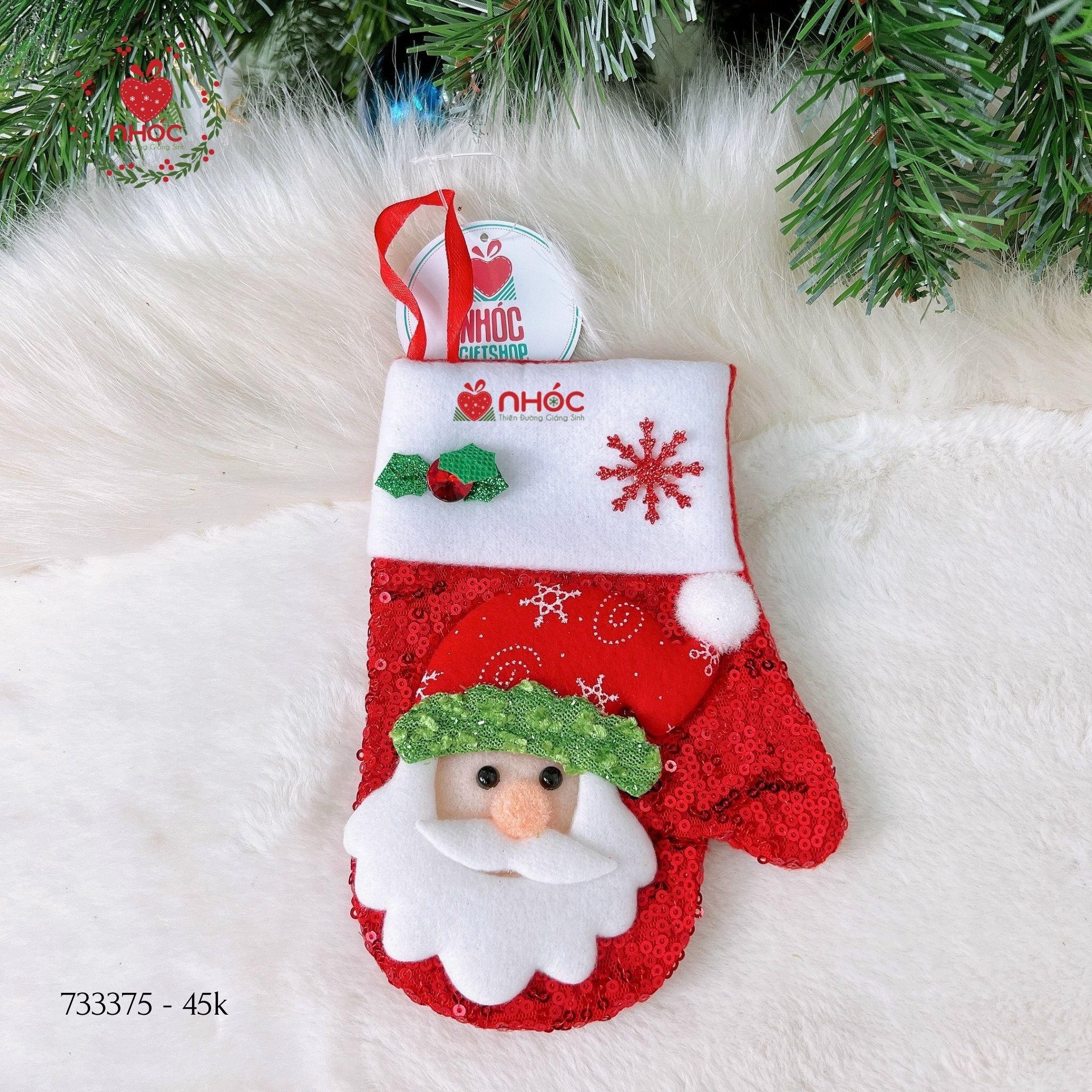 Bao tay noel kim sa - 4501 - Ông già