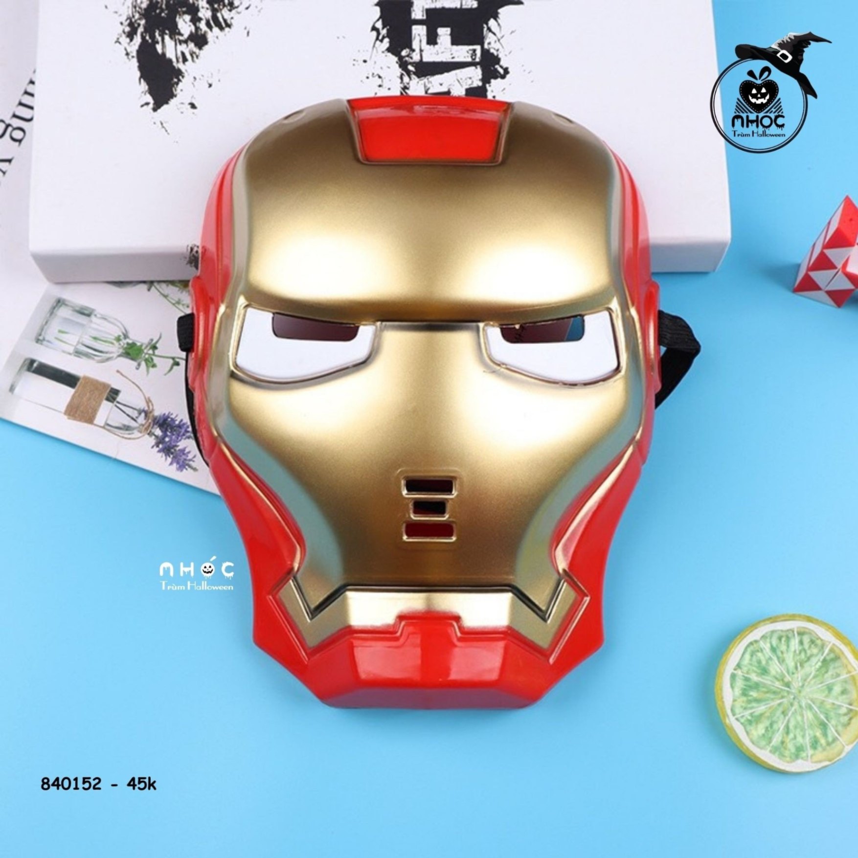 Mặt nạ nhựa TE - Siêu nhân Iron man - Đỏ - 4501