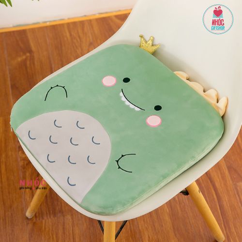 Gối tựa lưng cao su non vuông kiểu thú - Khủng long - 25001