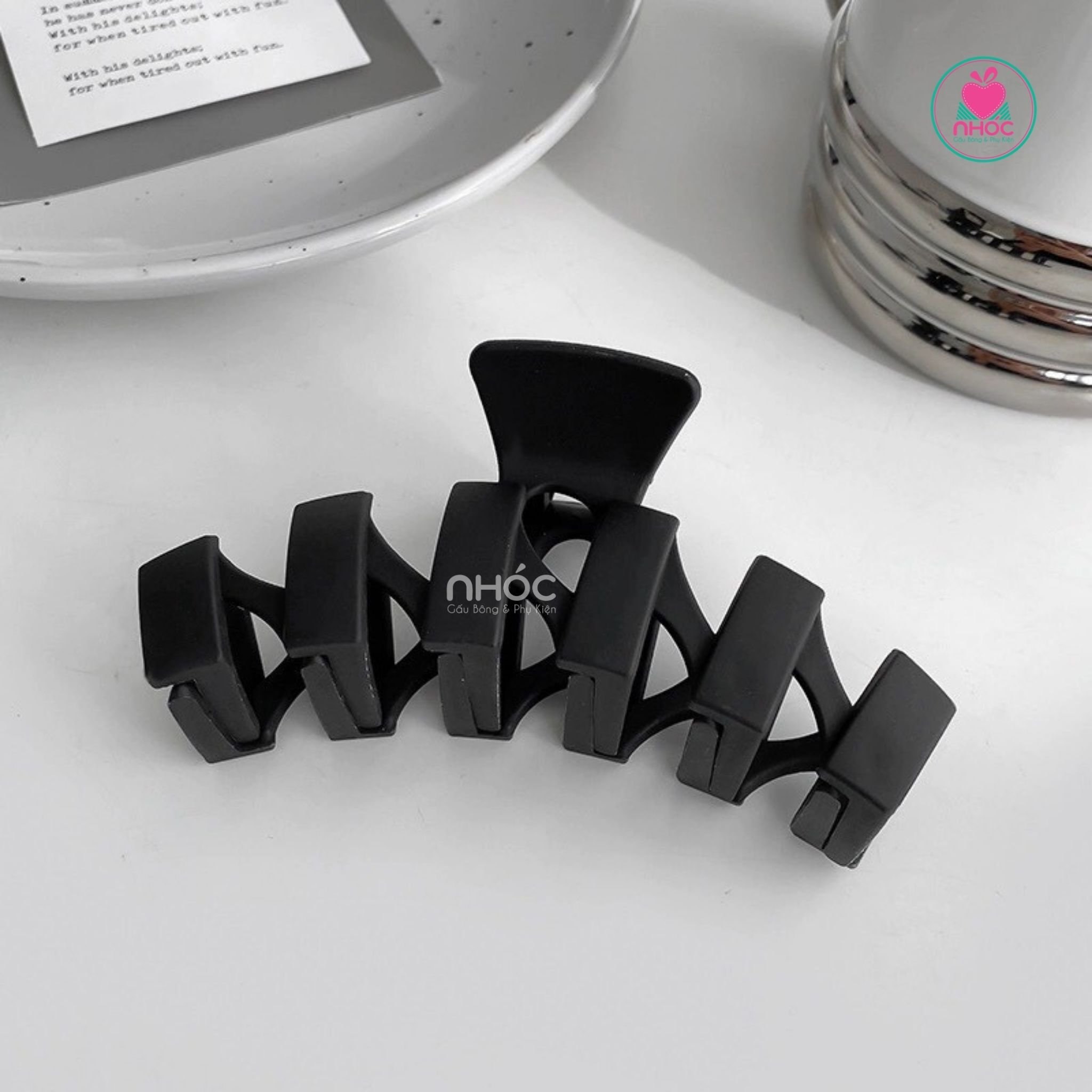 Kẹp gắp nhựa kiểu răng cưa 13cm - 5001