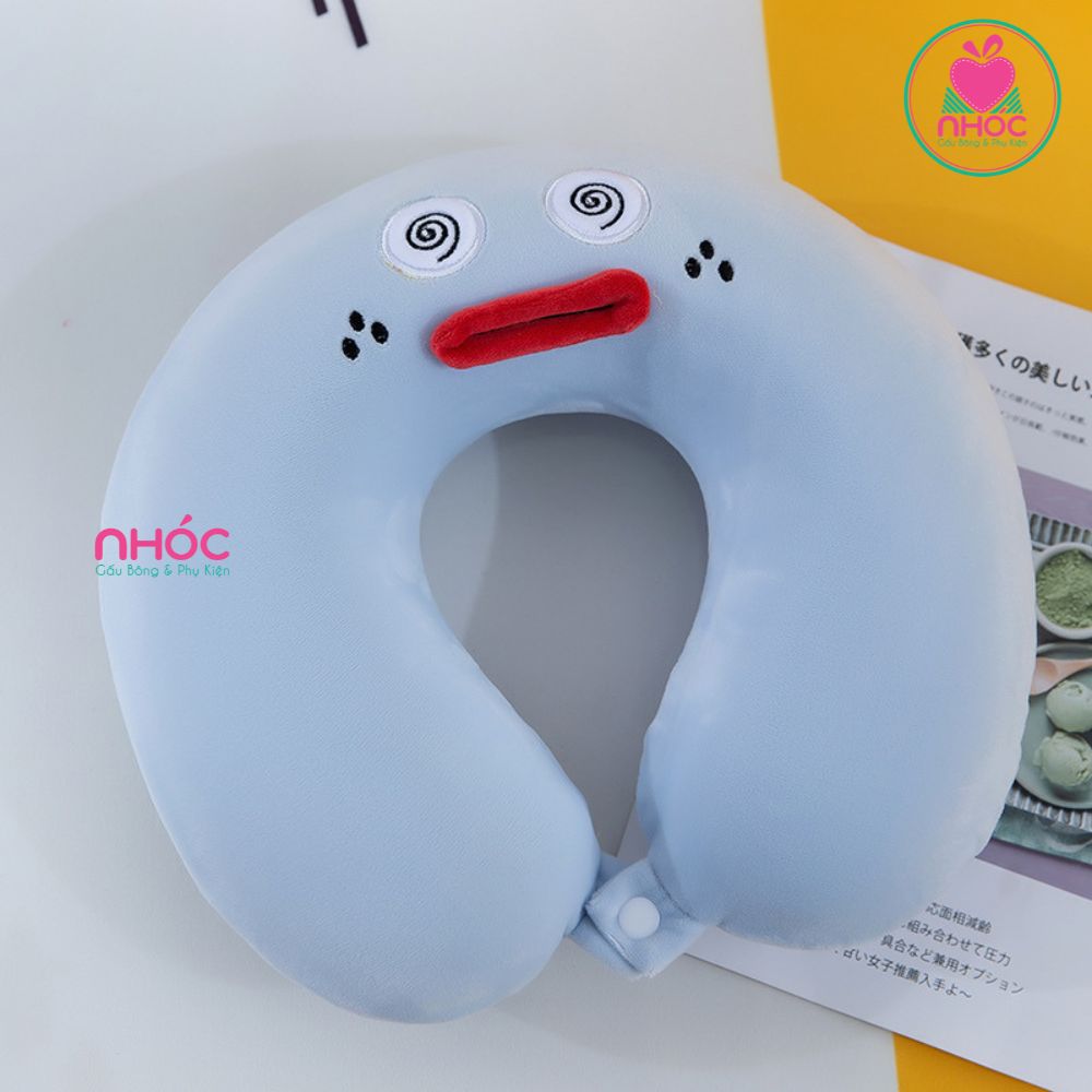 Gối kê cổ cao su non Vịt Lala - Xám - 16001