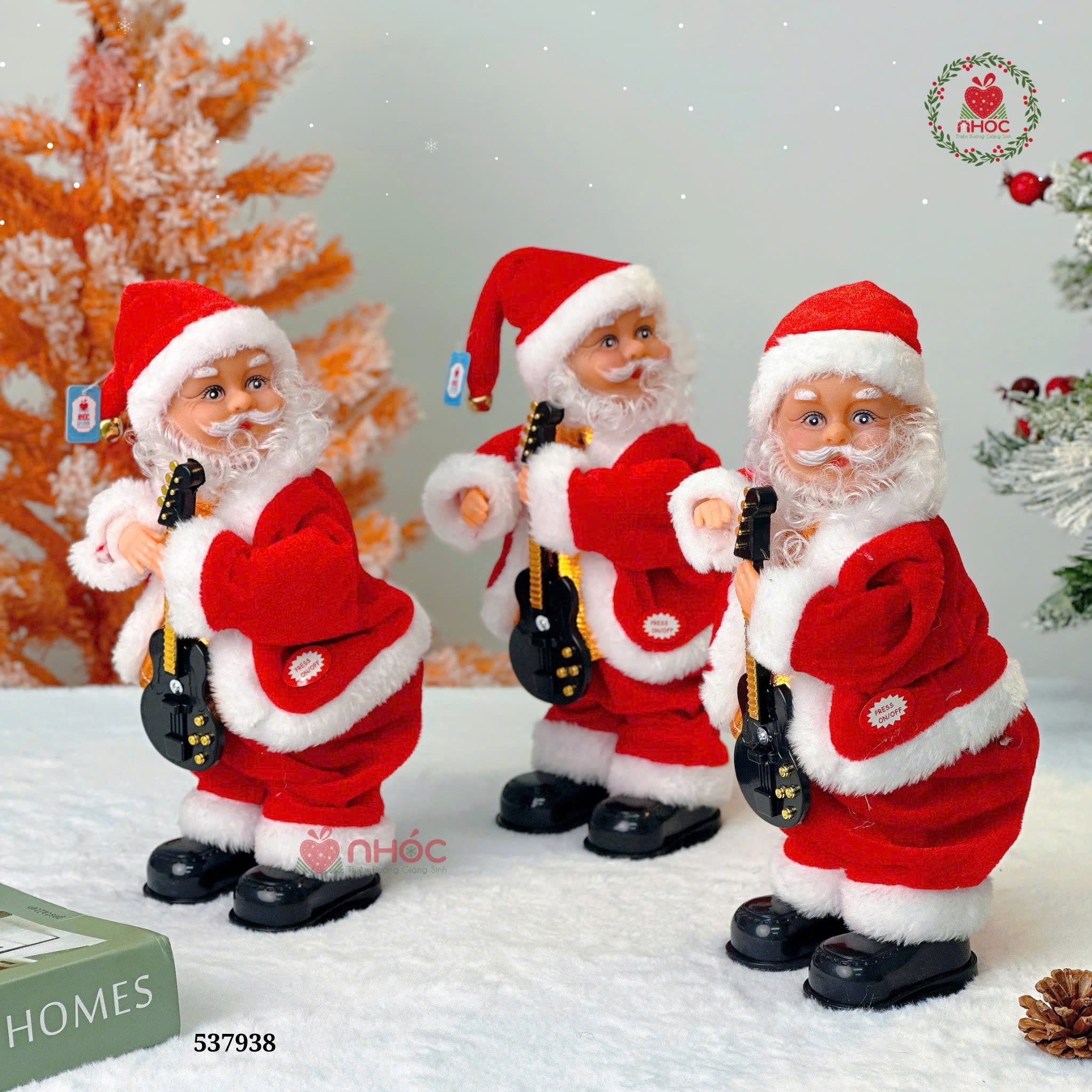 Ông già Noel đứng nhạc nhảy cầm đàn - 30280