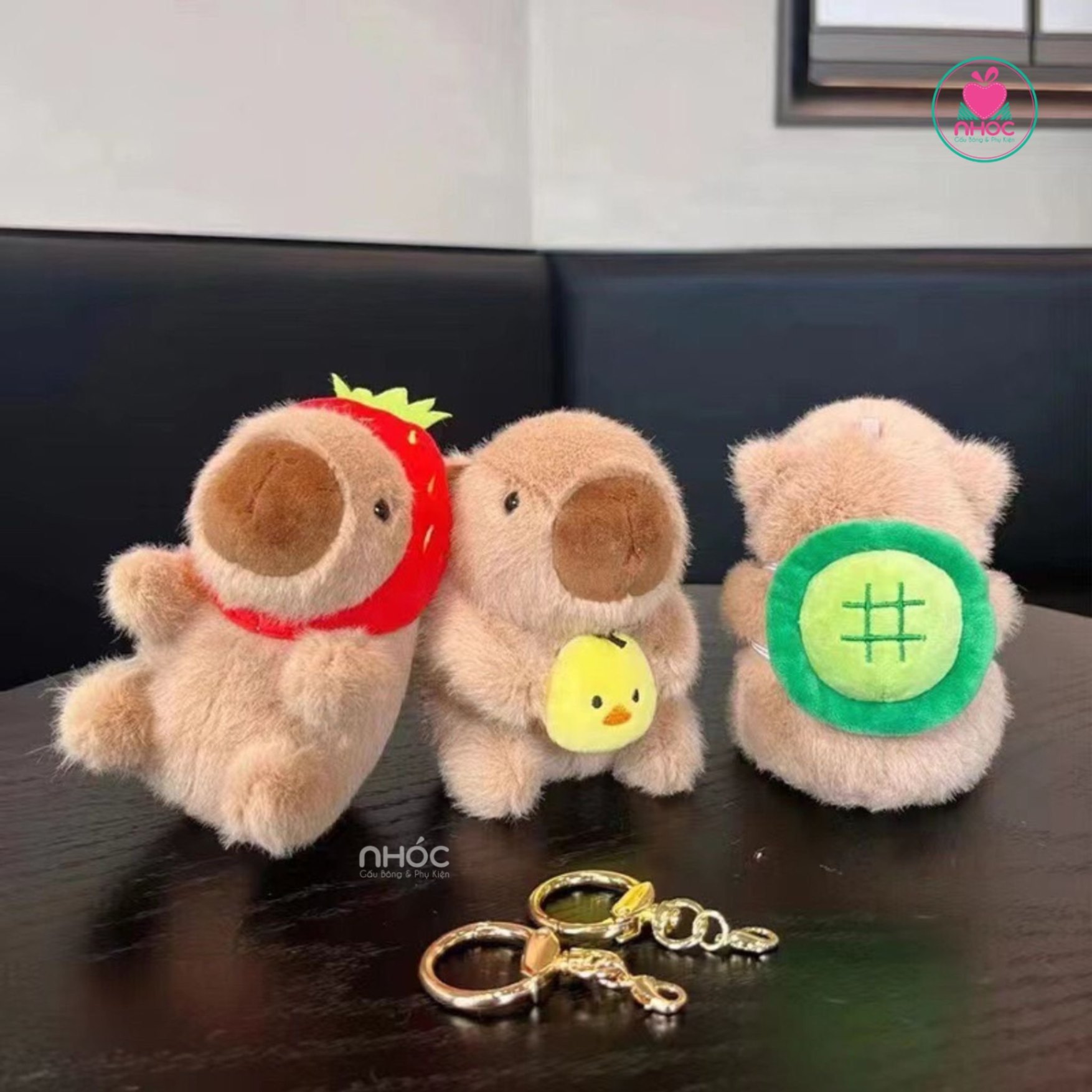 Móc khoá bông Capybara cute OD - 7501