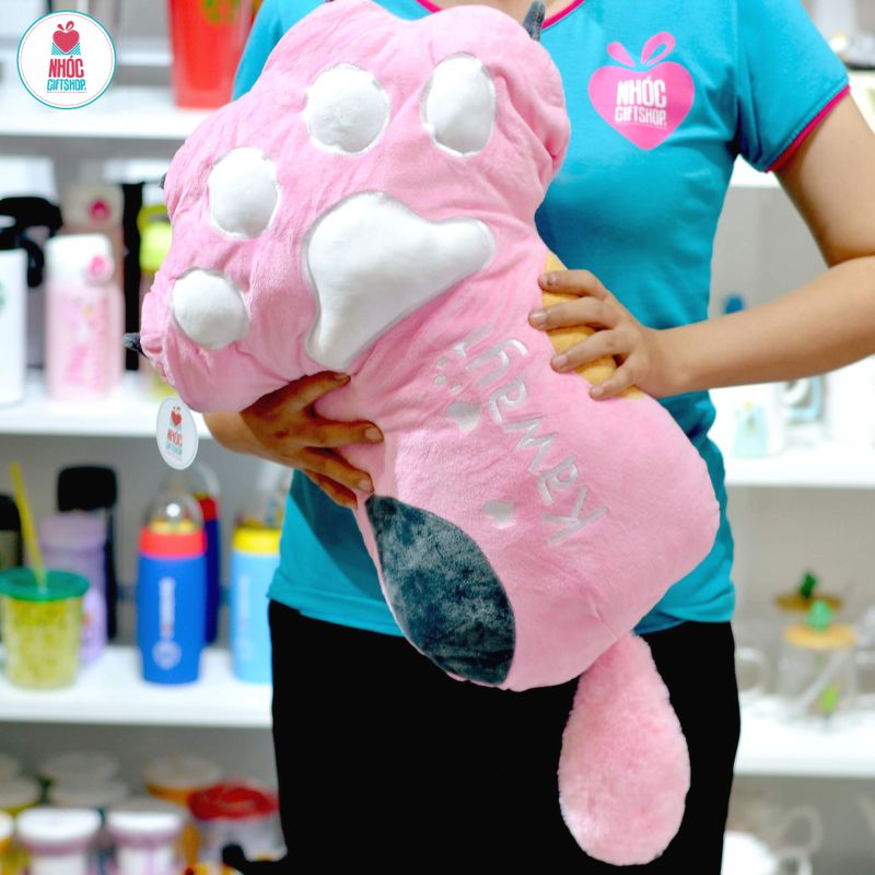 Gối mền bàn chân thú - Hồng - 55350
