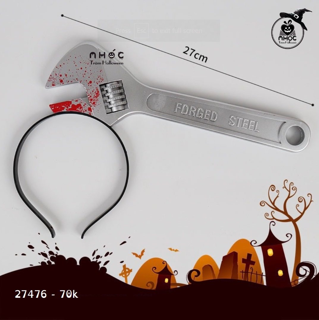 Cài tóc nhựa dụng cụ đa năng - Cờ lê - 7001
