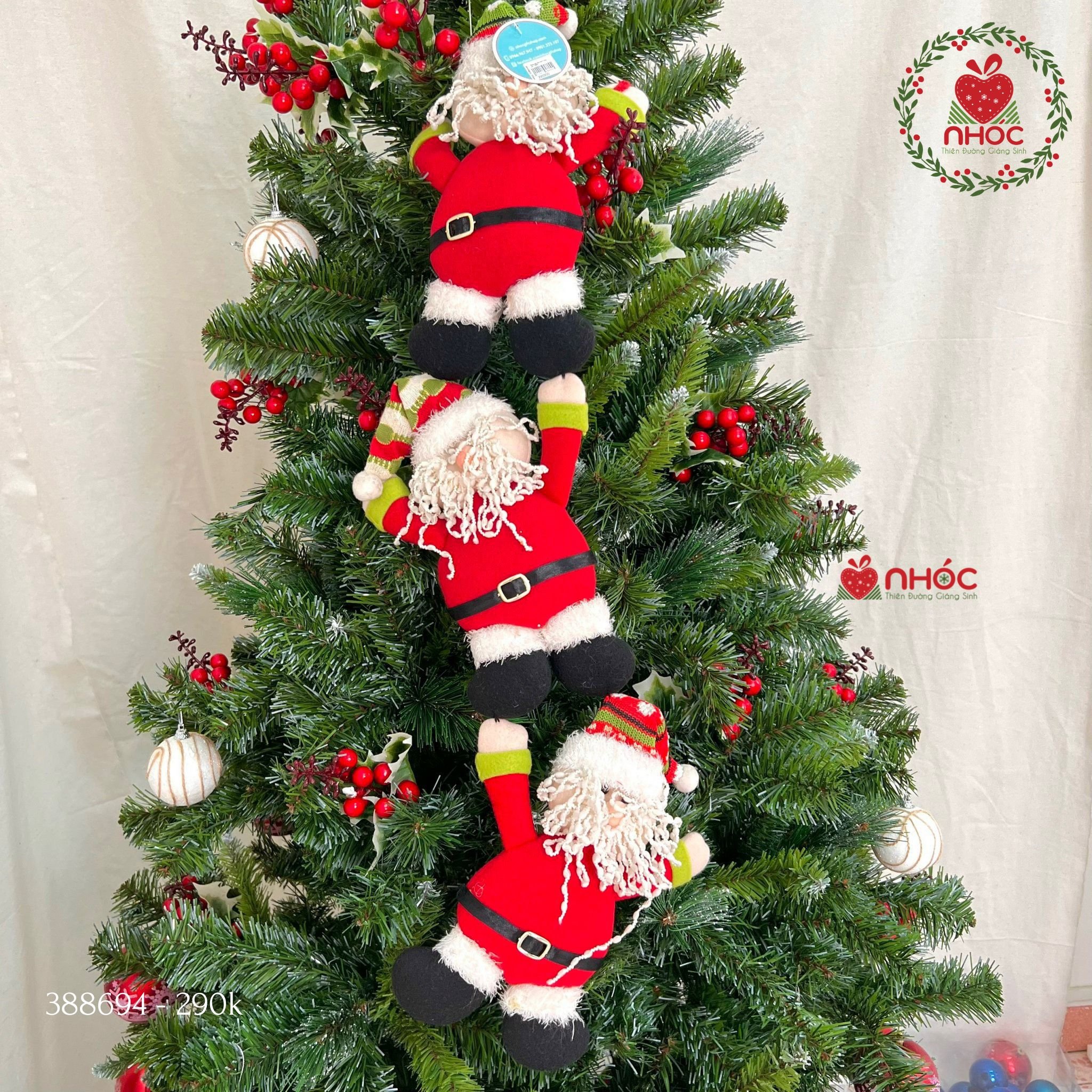 Bảng treo dây noel 3 ông già - 29001