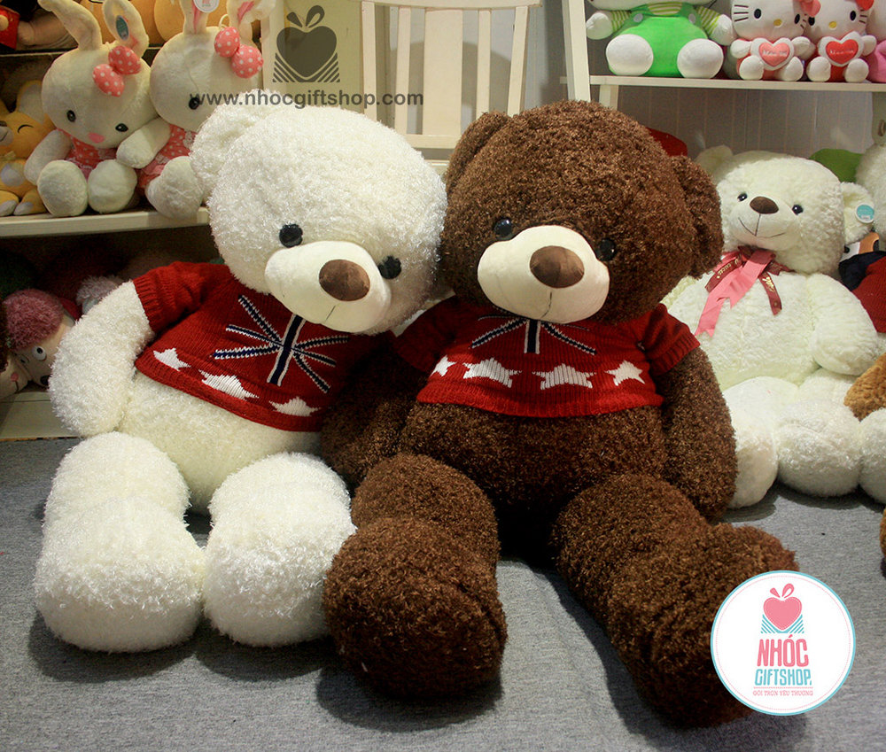 Gấu Teddy áo len cờ anh