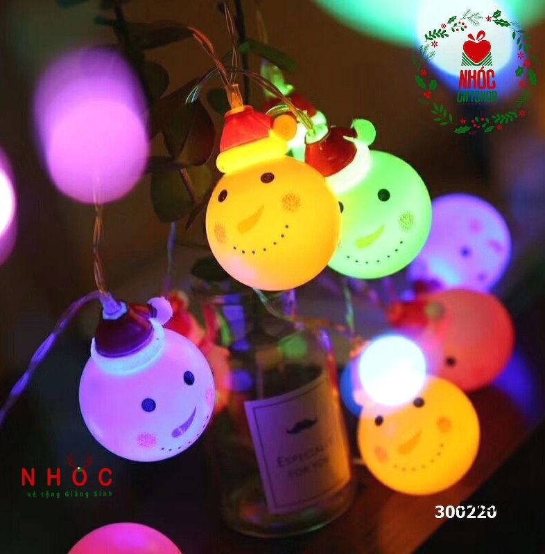 Dây đèn kiểu người tuyết 20 bóng - 300220
