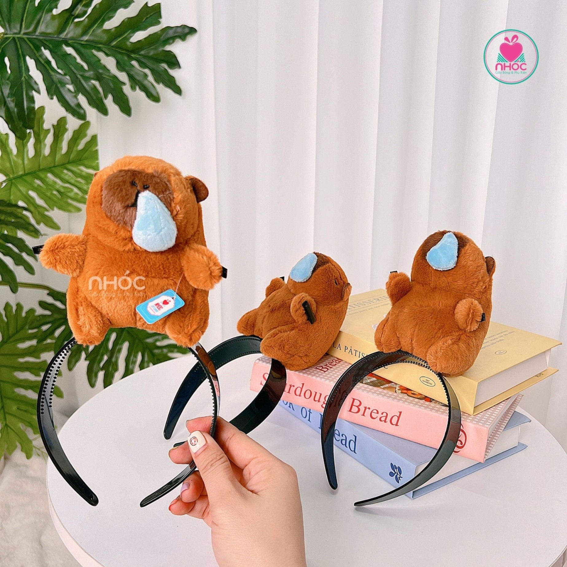 Băng đô kiểu Capybara kẹp - Chảy nước mũi - 8501