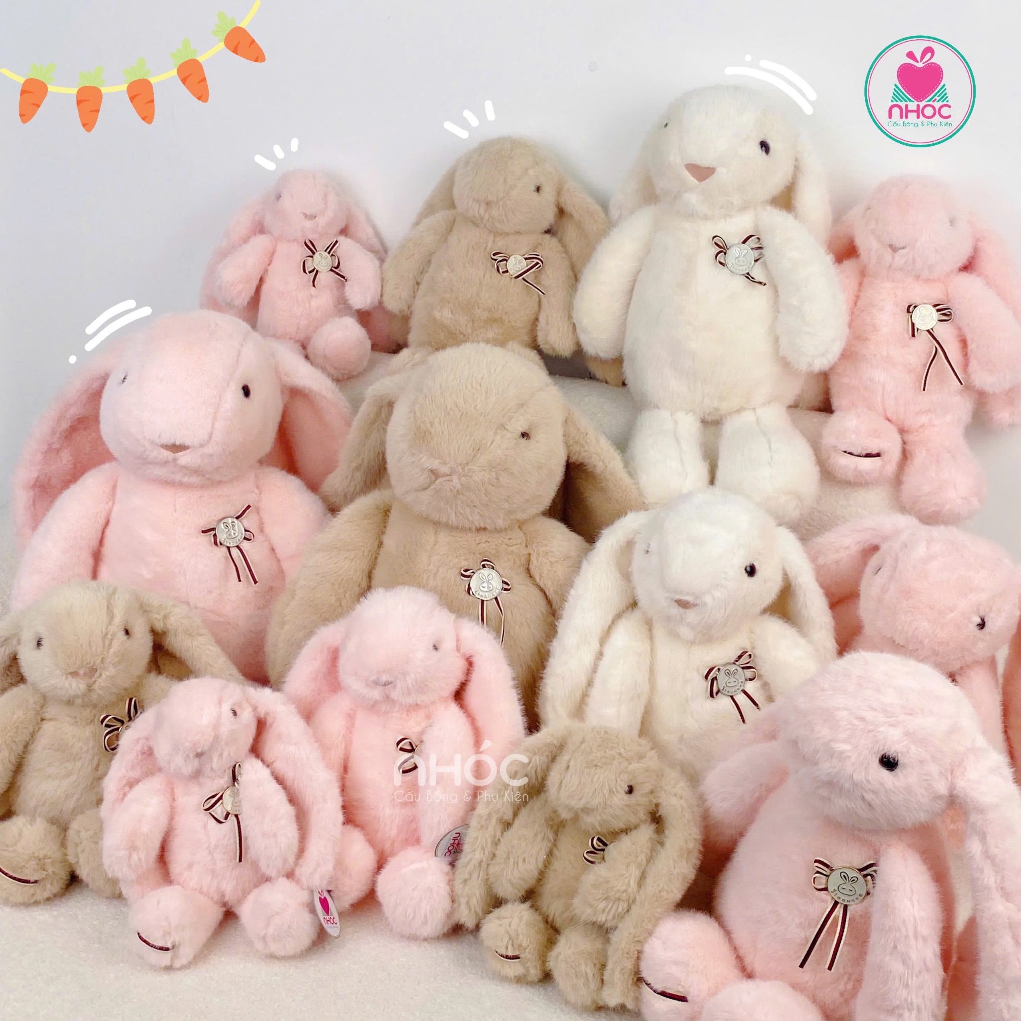 Thú bông Thỏ Bunny lông xù ngồi
