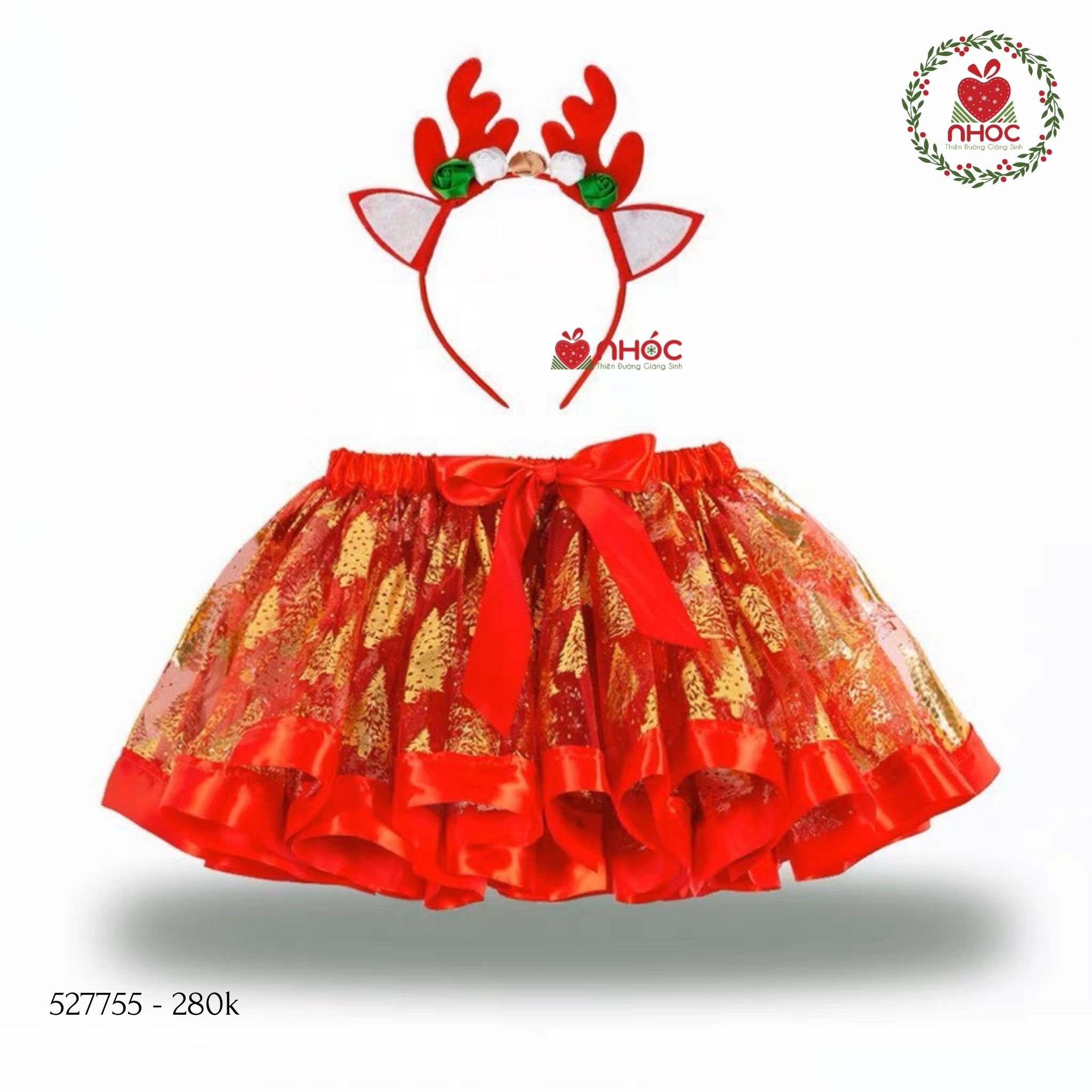 Đầm Noel combo cài váy - đỏ - size S - 28001