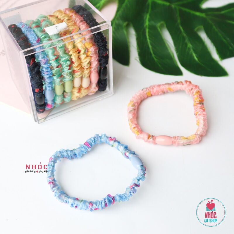 Bộ Cột tóc teen voan nhúng hộp 10 - 12001