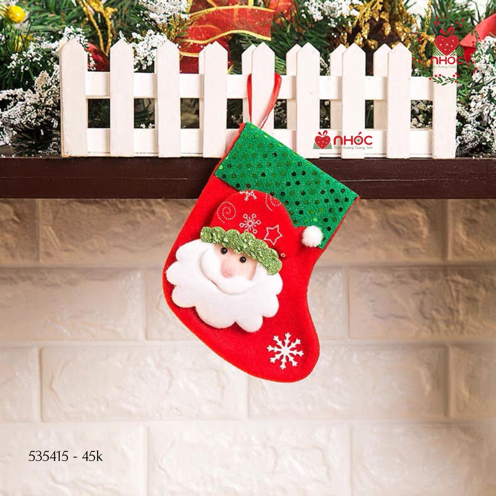 Tất Noel ống kim sa - Ông già - 1545