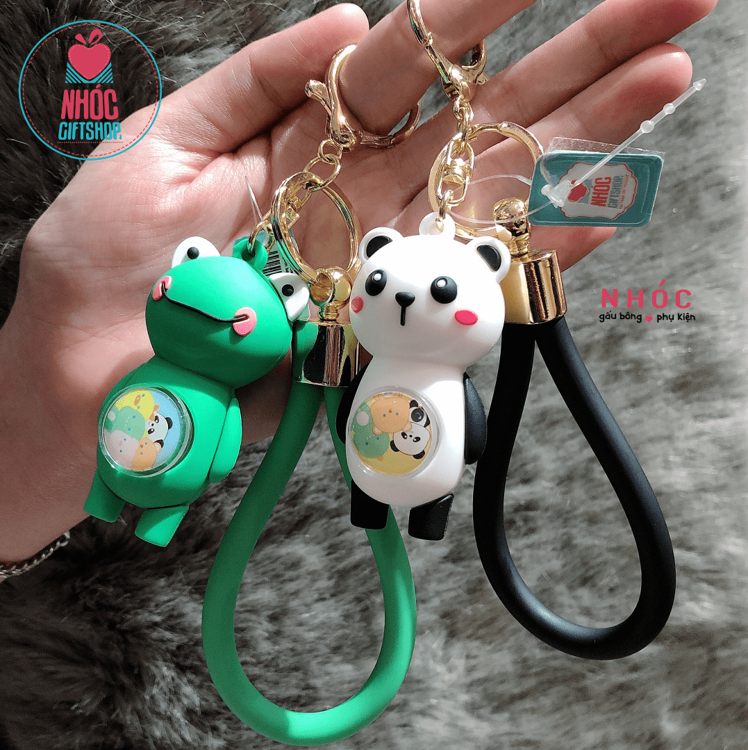 Móc khóa poly dẻo Thú 4 người bạn - Ếch - 6501