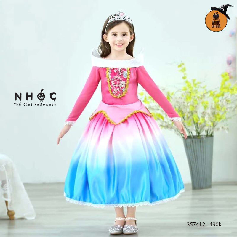Đàm công chúa cổ thuyền ngực ren lưới hoa văn - 49001 - 120cm
