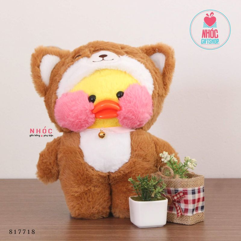 Thú bông Vịt Lala mặc áo thú - Chó shiba nâu - 30180