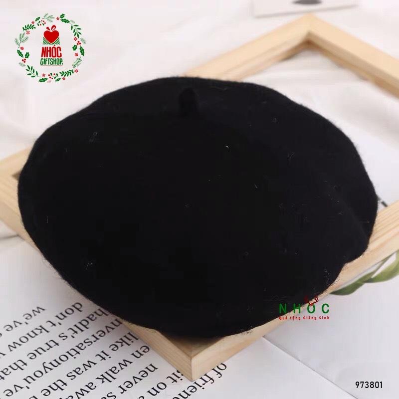 Nón nỉ bánh tiêu - Đen - 14001