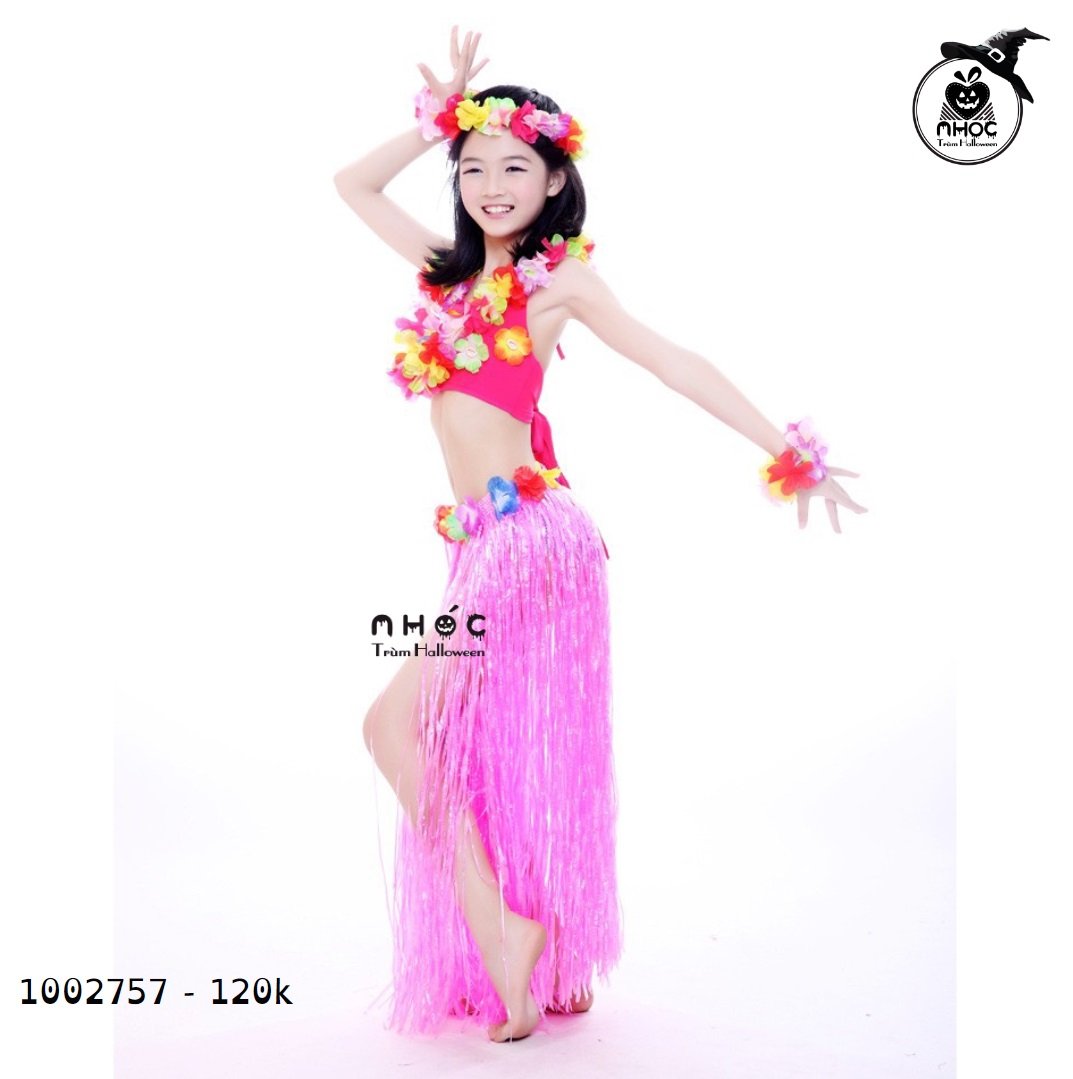 Váy nilong tua rua - Hồng - 12001