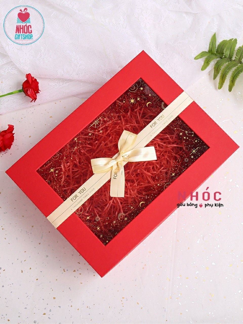 Hộp quà chữ nhật Hàn quốc - CN01 - 320*250*115* - 01180