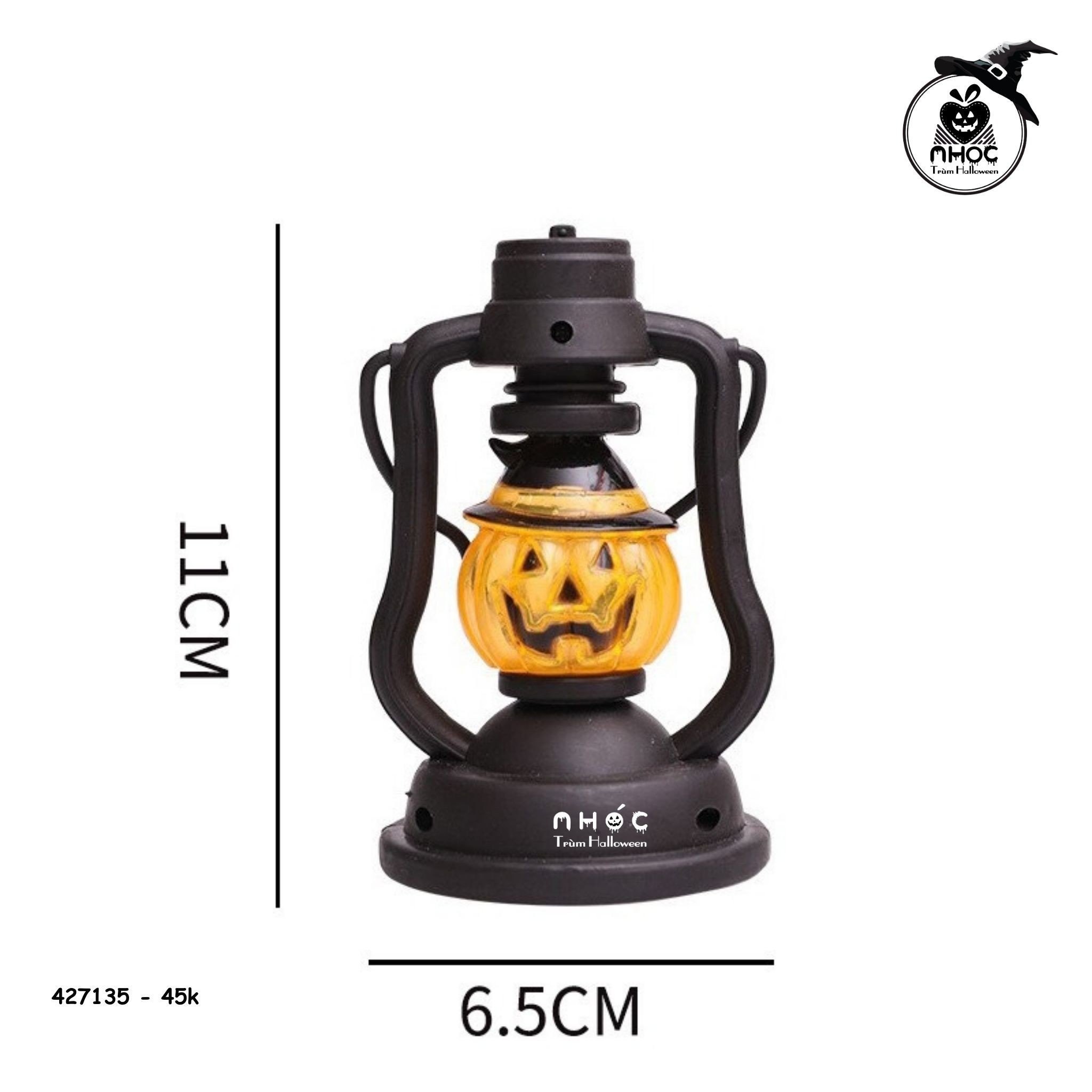 Trang trí móc khóa đèn dầu ma bí - 4501