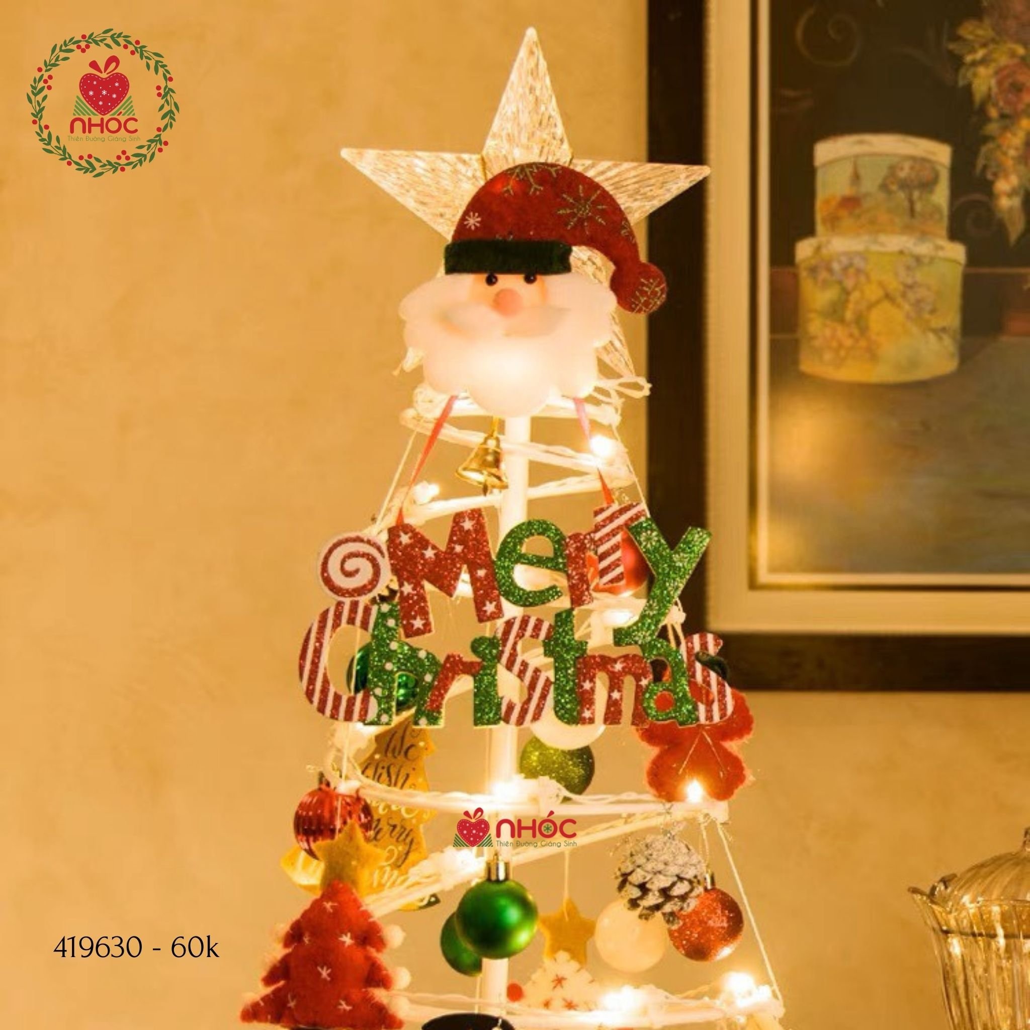 Bảng chào Noel giấy - Merry christmas - 6001