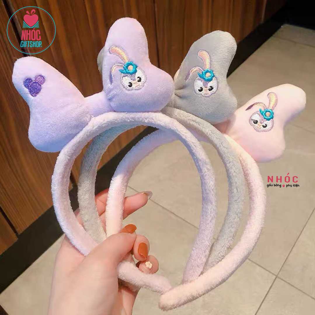 Băng đô kiểu nơ thêu Thỏ Stella Lou - 4001