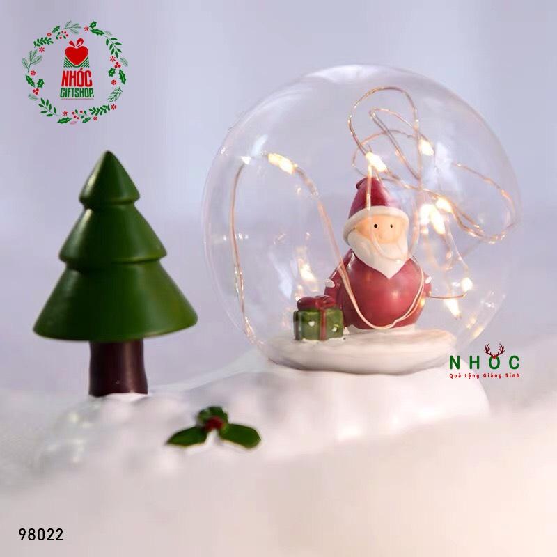 Cầu thủy tinh noel đế tuyết - Ông già cây thông - 18001
