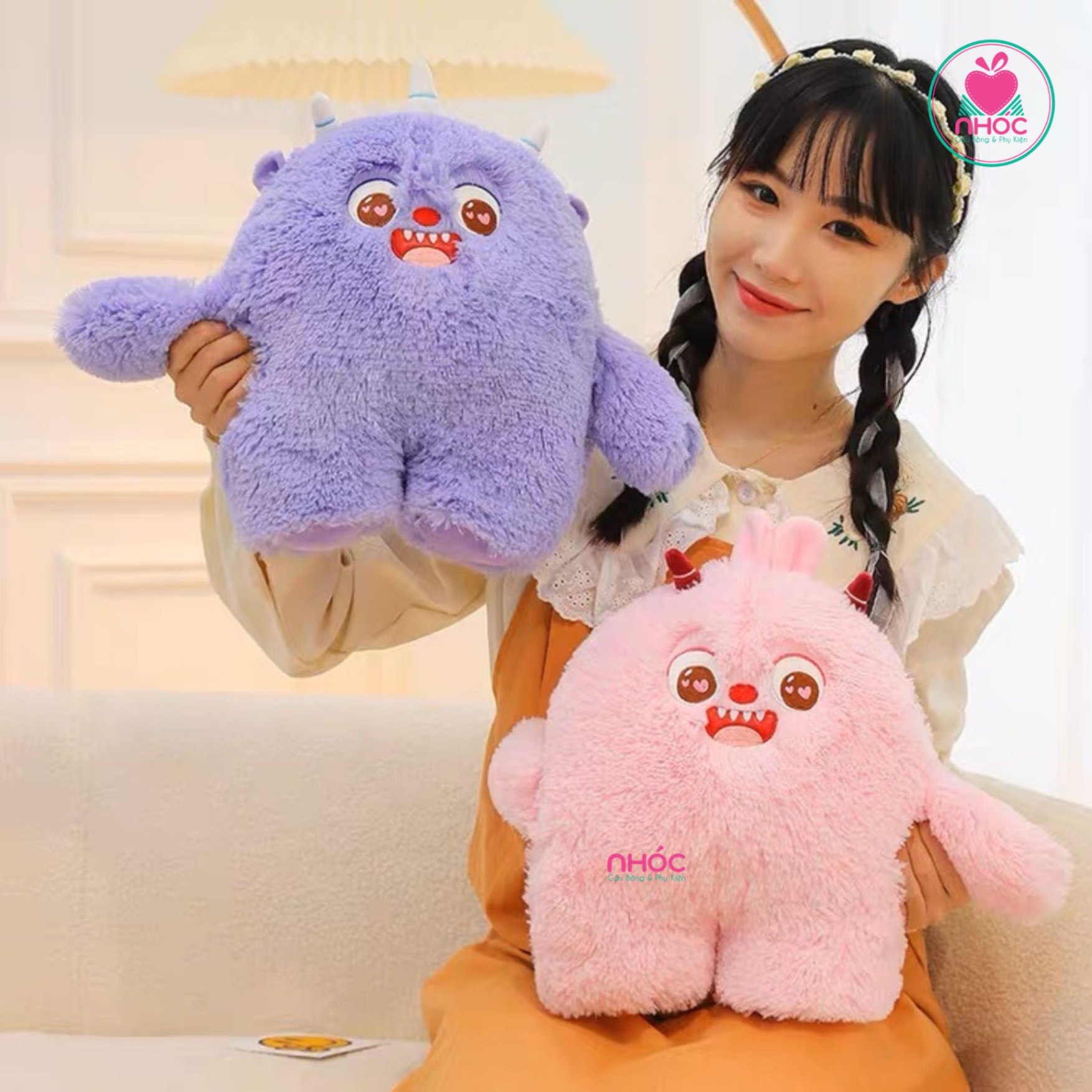 Thú bông nhỏ Quái vật Little monster lông xù đứng - 30210