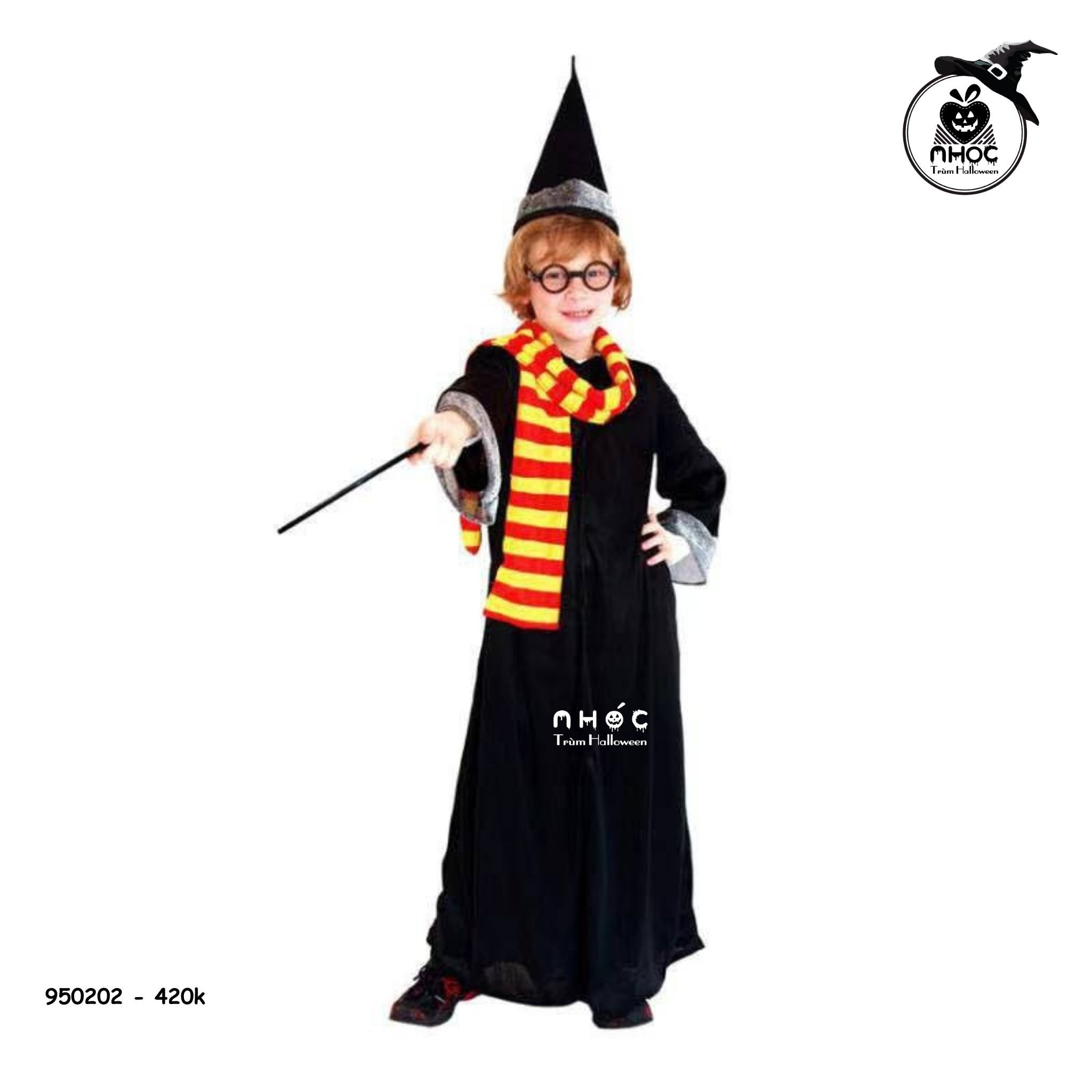 Bộ đồ Harry Potter Fantastic Magician boy Combo khăn sọc - Size L - 130420