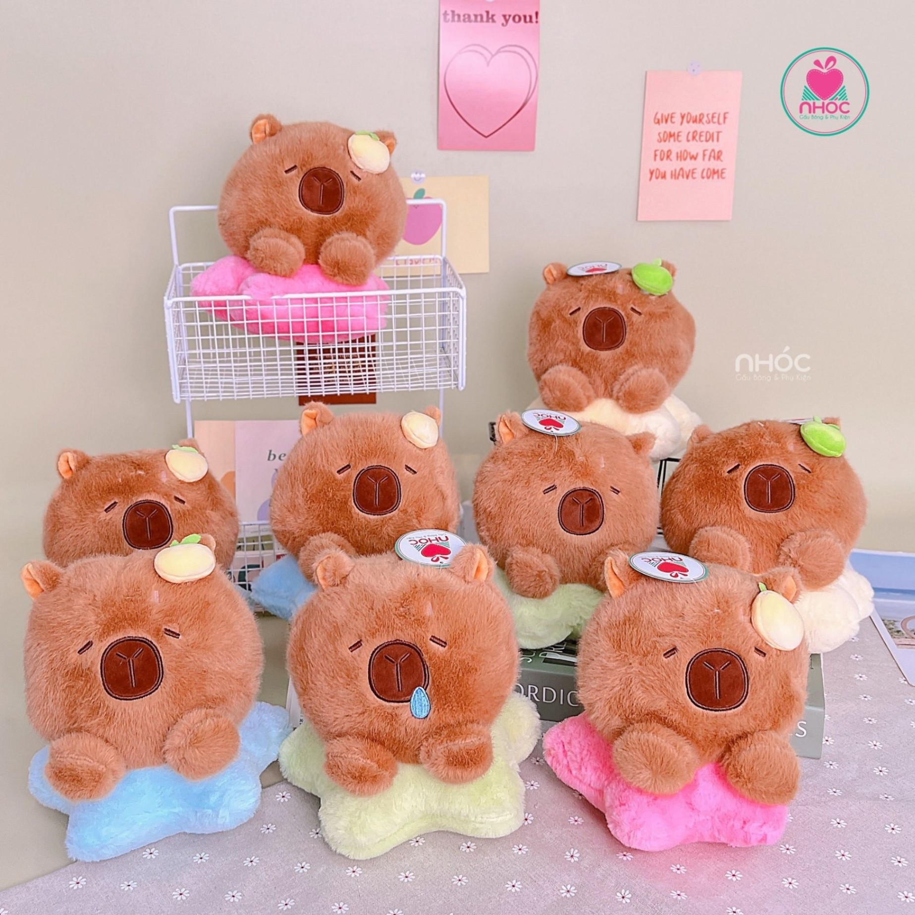 Thú bông nhỏ Capybara ngôi sao lông xù 4m - 20110