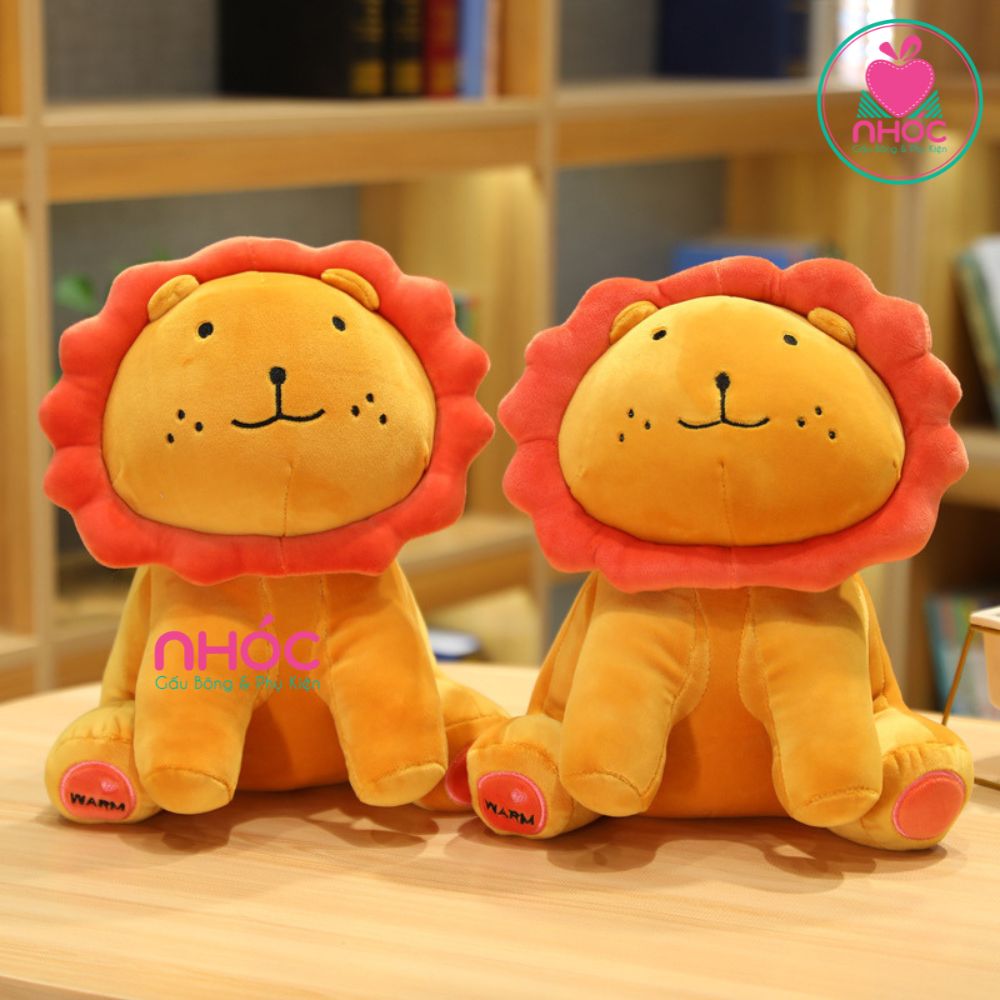 Thú bông nhỏ Sư tử mặt hoa lông mịn - Nâu - 9501