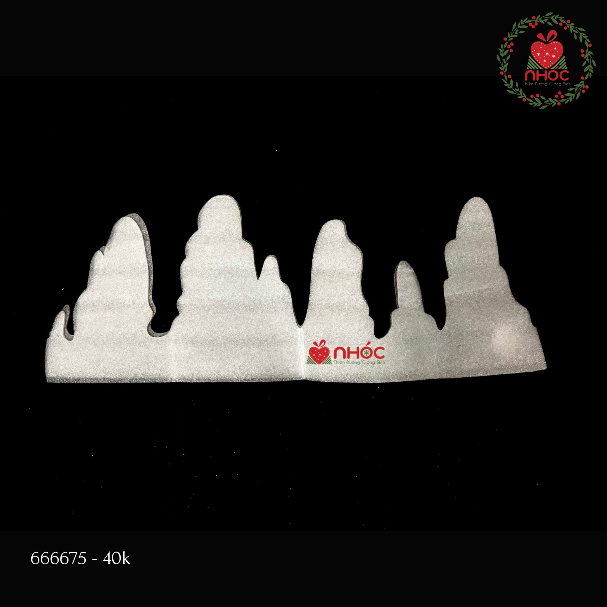 Mô hình Noel bộ 2 băng tuyết mút - 7540