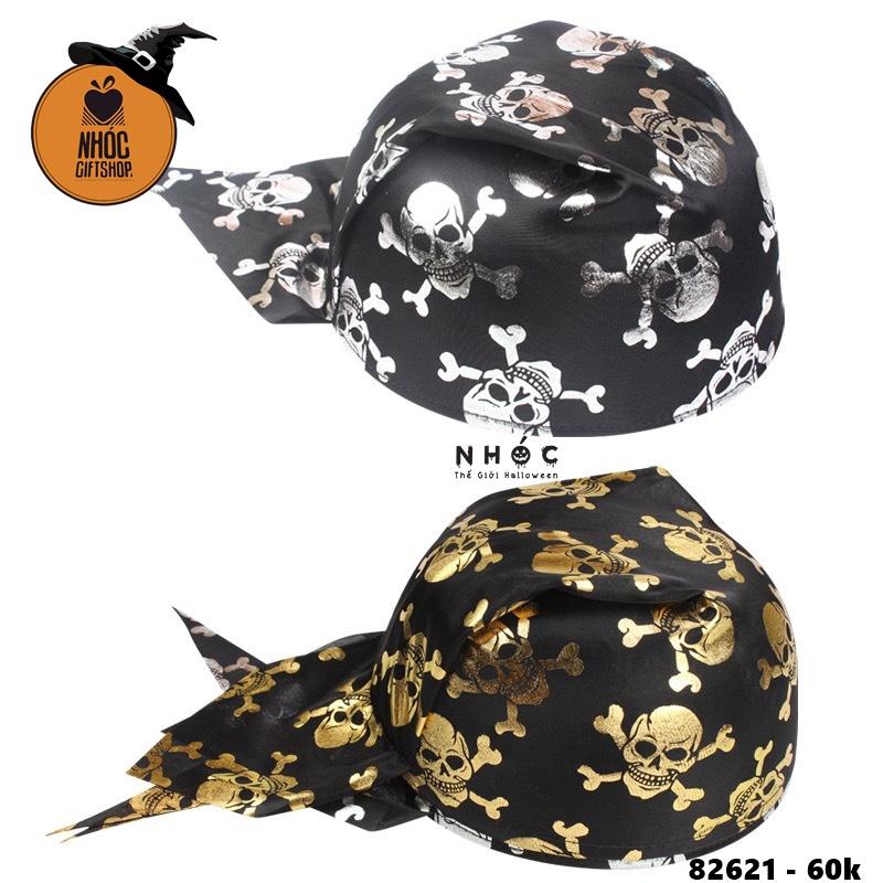 Mũ vải cướp biển 6001 - Trắng