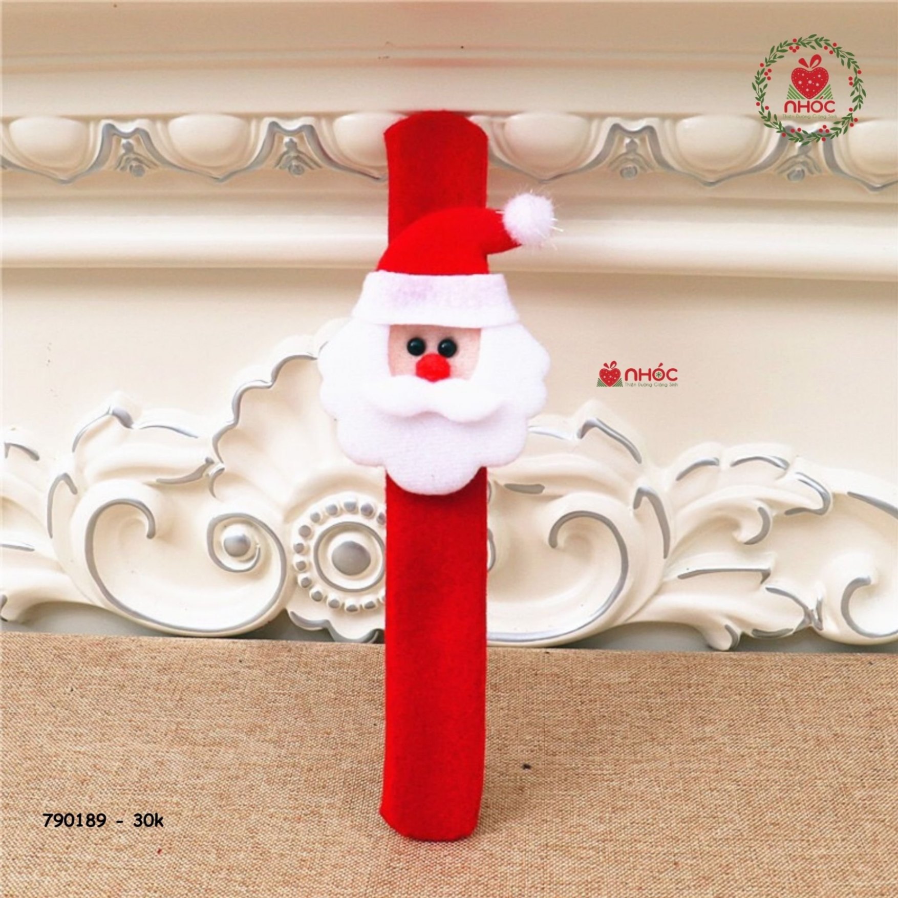 Đồng hồ đeo tay noel 3001 - ông già noel - Đỏ