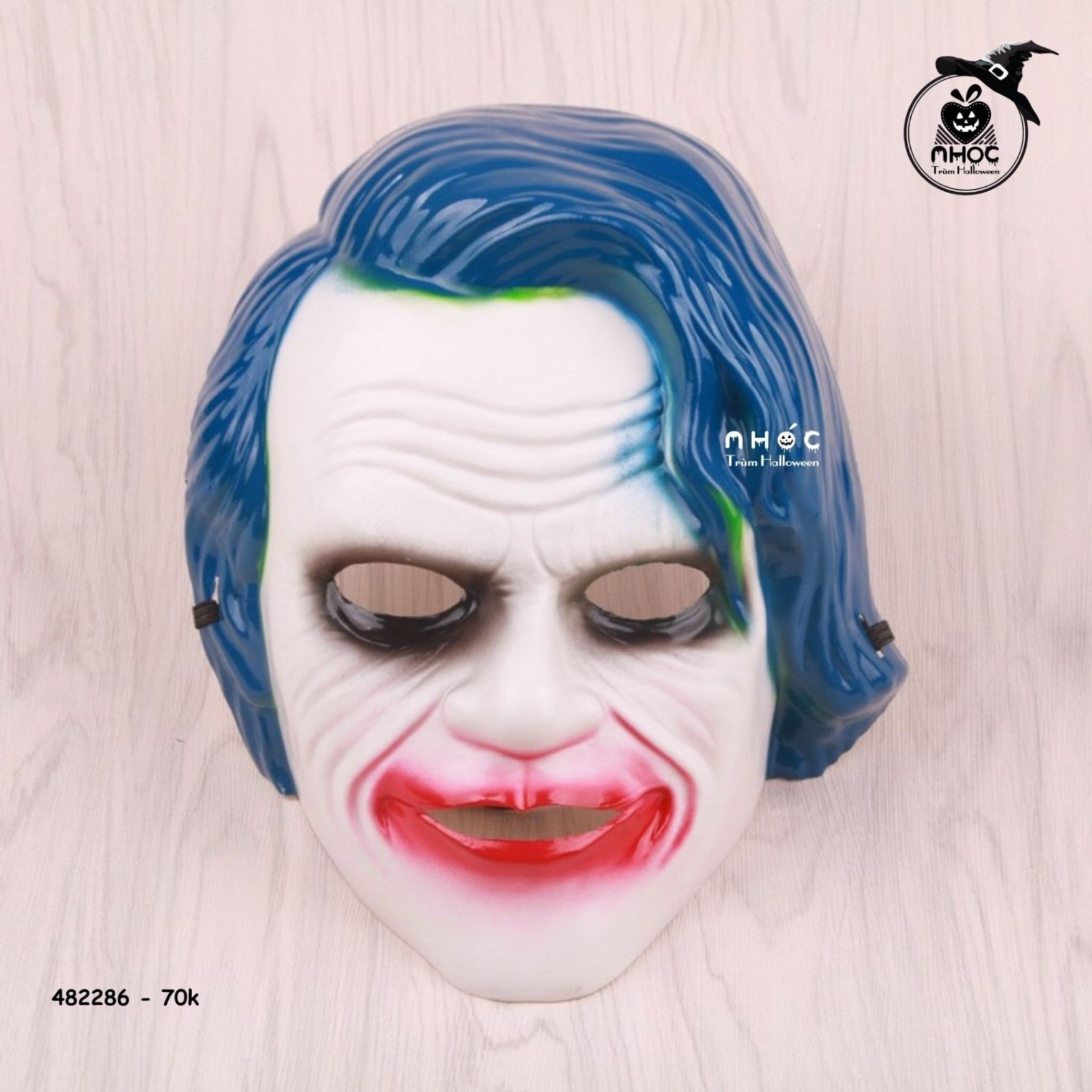 Mặt nạ nhựa sát nhân Joker - Xanh da trời - 7001