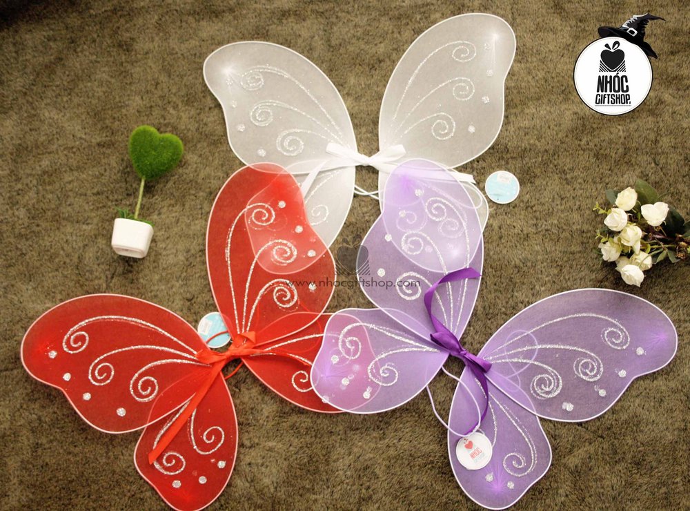 Cánh thiên thần bướm 1 màu (không có phụ kiện) 9501 - Đen