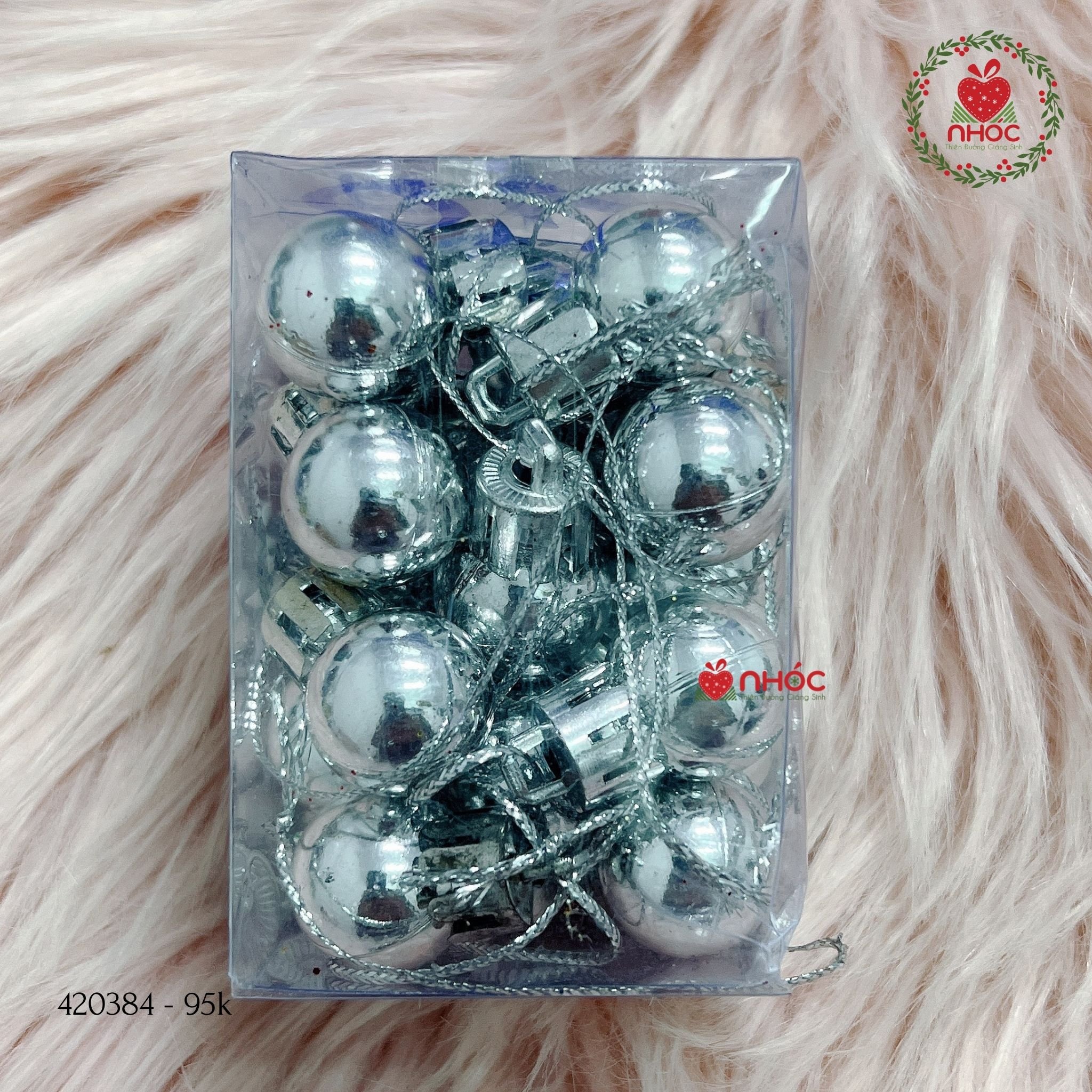 Trái châu kiểu mini bộ 24 - Bạc - 2095
