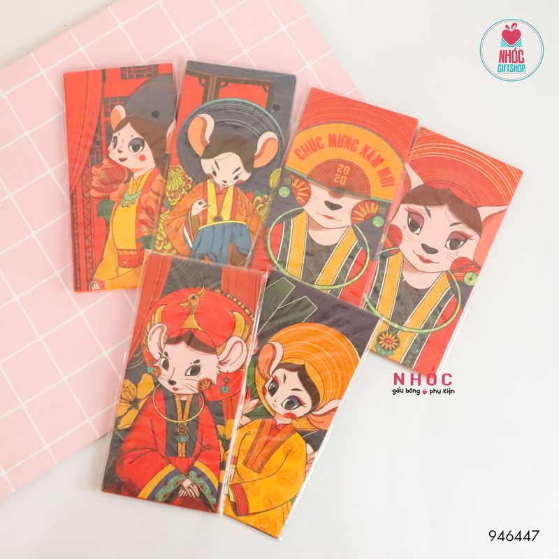 Bao lì xì 6 cái - 1001