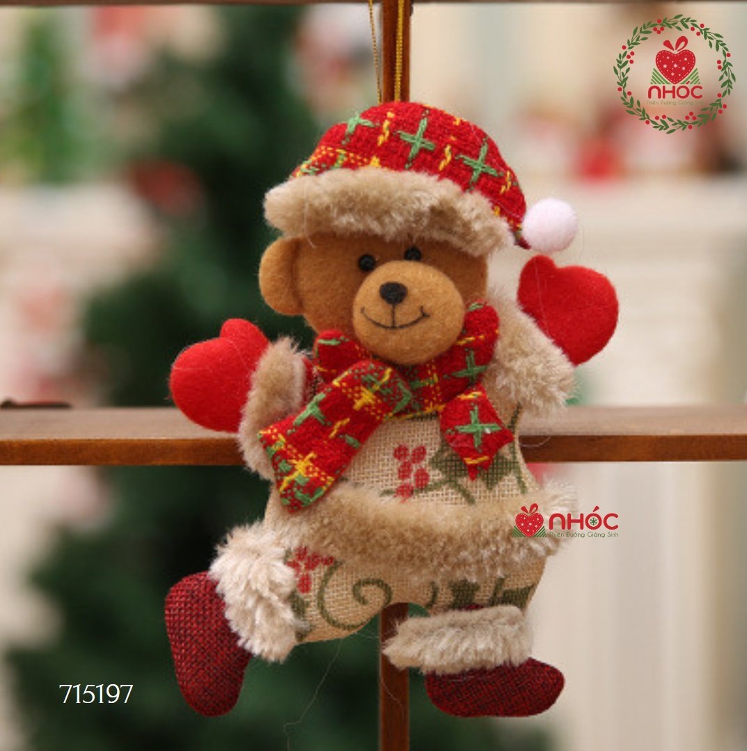 Phụ kiện trang trí noel - Gấu - 2060