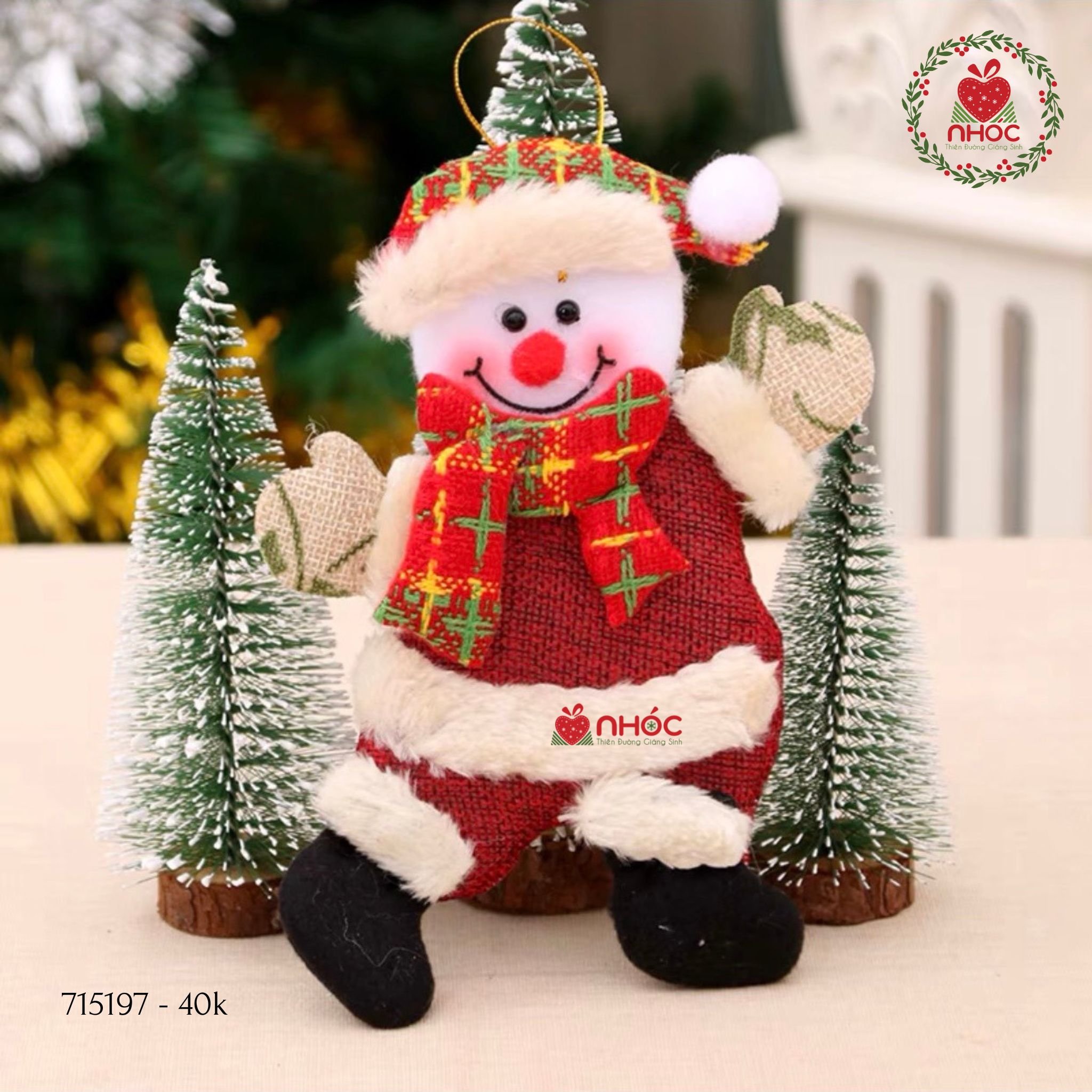 Phụ kiện trang trí noel - Người tuyết - 2060