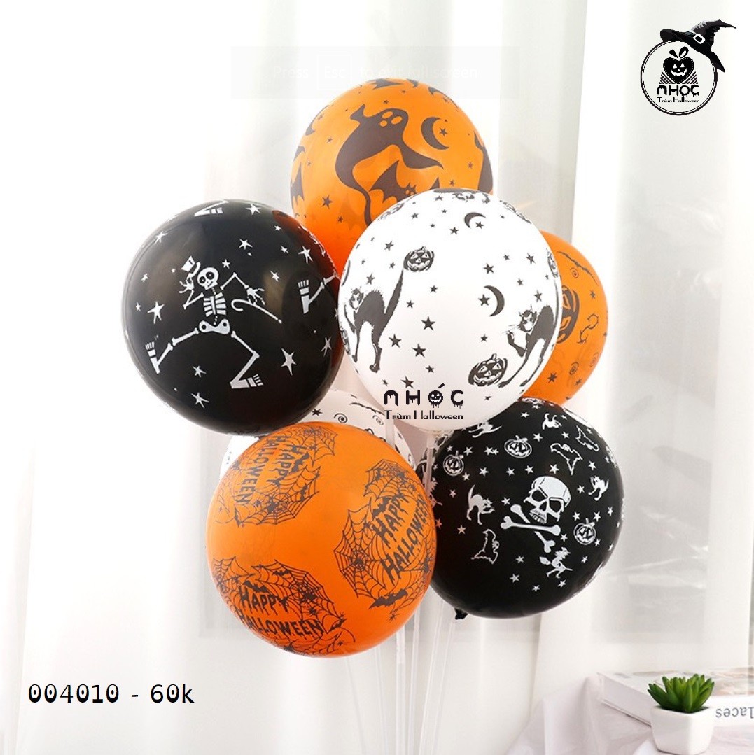 Bong Bóng Halloween 20 quả - Trắng - 6001